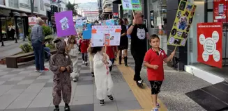 Sinop'ta Öğrencilerden Hayvan Hakları Yürüyüşü