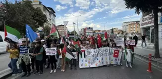 Antalya, Isparta ve Burdur'da İsrail'in Saldırılarına Protesto Yürüyüşü