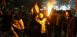 Bingöl'de Gazze Saldırılarına Protesto: Meşaleli Yürüyüş Düzenlendi