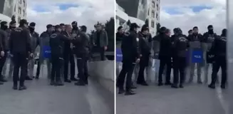 Belediye binasında gergin anlar! CHP'li vekil 'Beni nasıl içeri almazsınız?' diyerek polisle tartıştı