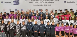 Dilovası'nda Amatör Sporculara Malzeme Desteği