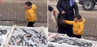 Balık alamadıkları için ağlayan çocuk! Neyse ki sonu güzel bitti