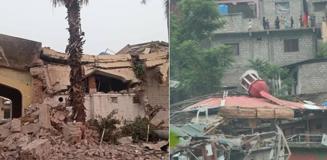 Pakistan-Hindistan geriliminde vurulan yerlerden ilk görüntüler