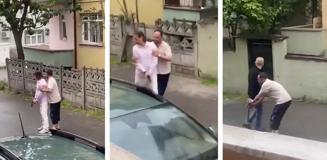 Abartı egzozlu motosikletlileri tabanca ve balyozla kovaladılar