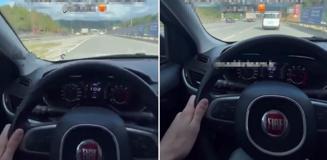 Direksiyon başında video çekiyordu, saniyeler sonra kaza yaptı