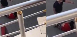 Sokakta eşini bıçakla rehin aldı, vatandaş tek hamleyle kurtardı