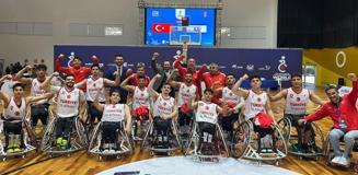 23 Yaş Altı Tekerlekli Sandalye Basketbol Milli Takımımız, İsrail'i 84 sayı farkla ezip geçti