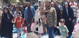 Tahran'da halk, ABD ve İsrail bayraklarını ayaklarıyla çiğnedi