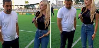 Arda Turan'ın Ukraynalı muhabirle yaptığı röportaj olay oldu