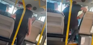 'Ayağıma bastın' tartışmasında yolcuya yumruk attı: Seni delik deşik ederim