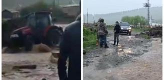 Şiddetli sağanak yağış Kars ve Ardahan'da sele neden oldu