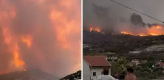 Kıbrıs'ta yangın felaketi: 2 kişi araçta yanarak öldü, lüks villalar kül oldu