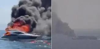 Kınalıada açıklarında can pazarı! 16 kişiyi taşıyan yat böyle yandı