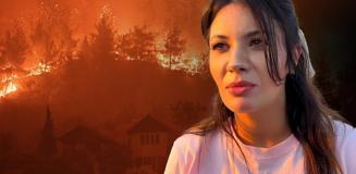 Yangına müdahale eden pilotun şahit olduğu anlar yürek burktu