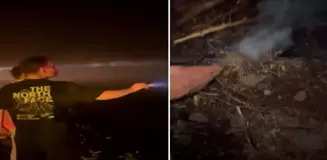 Bursa'da ormanı yakmaya çalışan şüpheliye suçüstü
