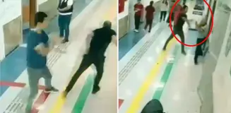 Hastanede doktor ve güvenlik görevlisine bıçaklı saldırı