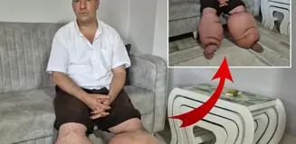 Yüksek ateş şikayetiyle hastaneye gitti, 15 yıldır 'fil hastalığı' ile mücadele ediyor