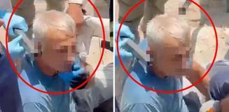 Arkeolojik kazı çalışmalarında başına demir saplanan işçi yaralandı
