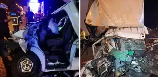 Samsun'da park halindeki tıra kamyonet çarptı! 1 kişi öldü