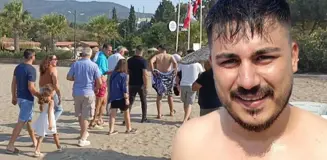 Davul zurnayla plaja gelip damadı denize attılar