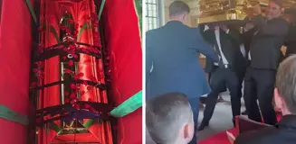 Göçebe aile reisine görkemli veda: Som altından tabutla 1 haftalık veda turu