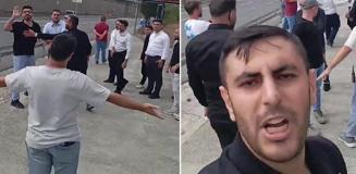 Kalabalık grup CHP binasına girmek istedi, gençler son anda engelledi