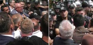 CHP il binası önünde gerginlik! Tansiyon bir anda yükseldi