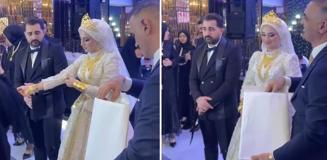 Aşiret düğününde babanın kızına hediyesi ağızları açık bıraktı