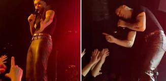 Ünlü şarkıcı Emircan İğrek konserde çıldırdı: Bak gerçekten tekme atarım