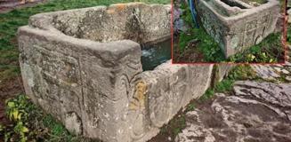 Doğa yürüyüşünde tarihi keşif! Lahiti oluk diye kullanmışlar Doğa yürüyüşünde tarihi keşif! Lahiti oluk diye kullanmışlar