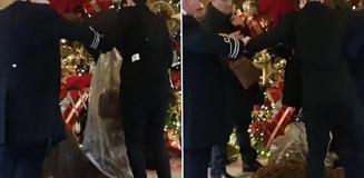 Londra'daki ünlü otelde gübreli protesto Londra'daki ünlü otelde gübreli protesto