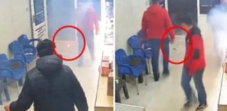 Bomba gibi patladı! Dehşet anları kameralarda