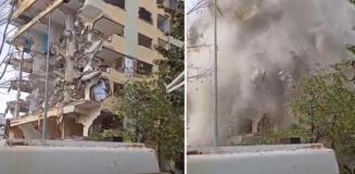 Bağcılar'da 8 katlı bina yıkım sırasında çöktü; ölümün kıyısından döndü Bağcılar'da 8 katlı bina yıkım sırasında çöktü; ölümün kıyısından döndü