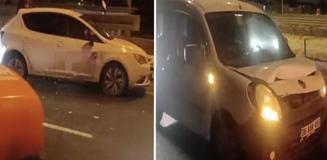 Kars'ta gizli buzlanma paniği: 11 araç birbirine girdi, yol ulaşıma kapandı Kars'ta gizli buzlanma paniği: 11 araç birbirine girdi, yol ulaşıma kapandı