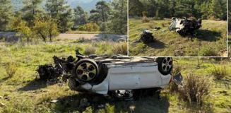 Otomobil takla attı! Feci kazada bilanço ağır