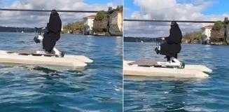 Boğaz'a böyle açıldı, düştüğü not hayli manidar: Peçeliyiz diye...