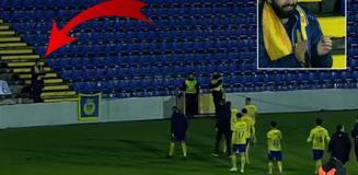 Bu bir delilik! 3200 kilometre yol gitti, takımını tek başına destekledi