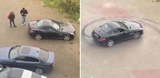 Özel hastanede skandal görüntüler! Hastaya ait milyonluk araçla drift attı