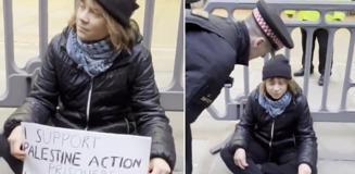 Ünlü aktivist Greta Thunberg, Filistin'e destek eyleminde gözaltına alındı