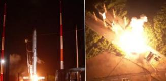 Kalkıştan 30 saniye sonra alev aldı: Güney Kore'nin ilk ticari uzay roketi düştü