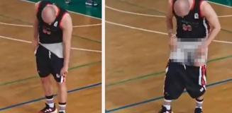 Tribünlere dönüp şortunu indirdi, salon yangın yerine döndü Tribünlere dönüp şortunu indirdi, salon yangın yerine döndü