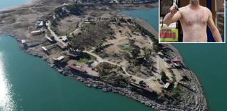 4 gün mühlet verildi, adaya giren polis kaçak yapıları tek tek yıktı