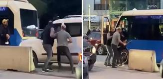 Eline aldığı sopayla trafikte dehşet saçtı