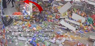 Eşi benzeri görülmemiş hırsızlık! Halatla araca bağladı, ortalığı yerle bir etti