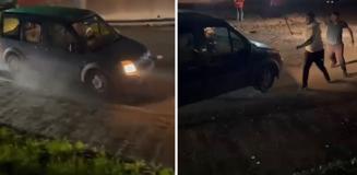 Öfkelenen sürücü ortalığı birbirine kattı