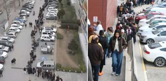 2 üründe indirim haberini alan oraya koştu! 9 saat boyunca kuyrukta beklediler