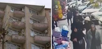 Balkondan parçalar koptu, yayalar son anda kurtuldu Balkondan parçalar koptu, yayalar son anda kurtuldu