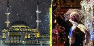 İstanbul'da beklenen kar yağışı başladı