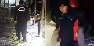 Kahramanmaraş'ta itfaiyeden karda hayat kurtaran müdahale Kahramanmaraş'ta itfaiyeden karda hayat kurtaran müdahale