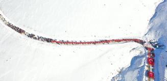 Eksi 22 derecede Sarıkamış şehitleri için yürüdüler